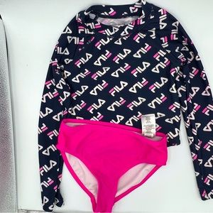 Fila 2 Piece Swimwear For Girls US 6